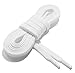 OrthoStep Narrow Flat Athletic 36 inch White Shoelaces - High Durability Shoe and Sports Shoelaces 2 Pair Pack