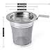 Tea Barron Best Loose Leaf Tea Infuser – Finest Weave Commercial Grade Tea Strainer Basket Crafted from 304 Stainless Steel – Roomy Fine Mesh Tea Diffusers Cup Won’t Let Particles Through