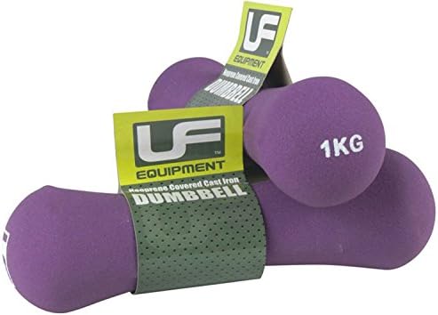 Ufe Bone Dumbbells Neoprene Covered 1.0kg Purple
