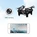 Virhuck V-3 Mini FPV Drone with Camera, 2.4GHz Wifi Quadcopter with Live Video, Optical Flow Sensor | Dance Programming | Selfie/Trajectory Mode | Altitude Hold | 3D Flips, Black