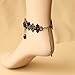 Brightdeal Fashion Hand Craft Romantic Beautiful Retro Vintage Gothic Style Noble Elegant Lace Anklets Chain Foot Ankle Bracelet Halloween Decoratioins Present