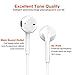 2PACK Earbuds Microphone with Volume Control, Stereo Headphones with Mic, Android Earphones Noise Cancelling Earphone White