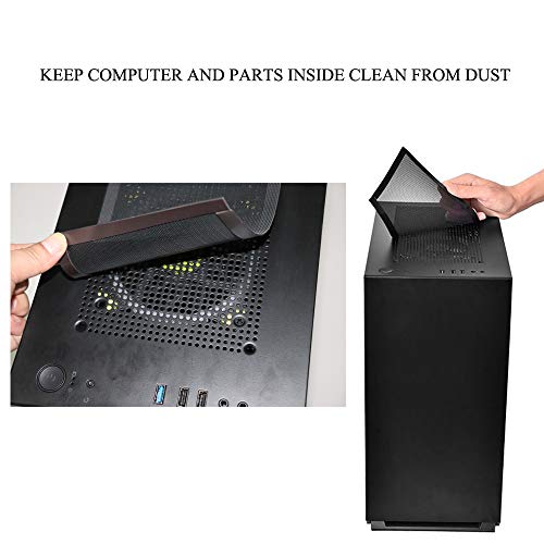 280mm x 140mm Computer Case Fan Dust Filter PC Mesh Filter Cover Grills