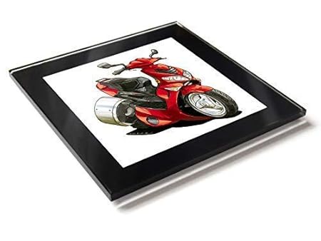 Koolart - Posavasos de cristal con caja de regalo para patinete de ...