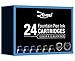 Fountain Pens and Ink Cartridges (24 Ink Cartridges (12 Blue & 12 Black))