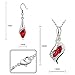 Bejade Fashion Red Color Necklace Earring Bracelets Jewelry Set for Women