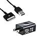 Antoble 6.5ft USB Charging Cable & USB Charger AC Power Adapter Plug for Barnes & Noble Nook BNTV400 BNTV600, Nook HD 7