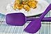 Hummingbird PS Silicone Spatula Set - Rubber Spatulas Silicone Heat Resistant for Non Stick Cookware - Kitchen Utensils for Baking, Mixing, Cooking - One Piece Design - Stainless Steel Core - Purple