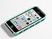 ULAK iPhone 5C Case, Slim Lightweight 2in1 Hybrid with Soft Rugged TPU Inner Skin and Hard PC Protective Cover for Apple iPhone 5C (Mint Green/Gray)
