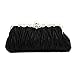 kingluck Silk Cocktail Evening Handbags/Clutches in Gorgeous Silk Clutch bag (black)