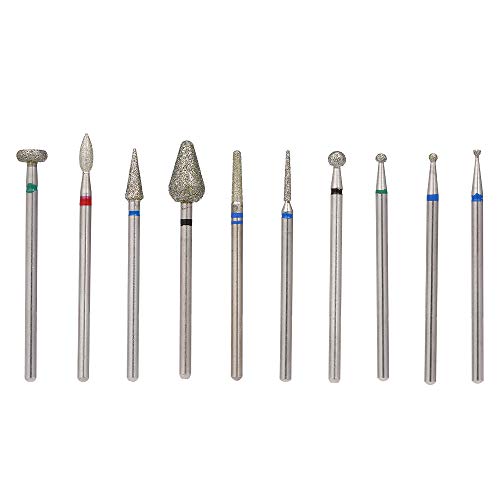 10 Pcs Sanding Nail Files Drill Bits Nails Edge Polish Cleaning Tools Electric Machine Accessory Manicure Pedicure Tips DIY Beauty