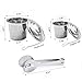 Tea Infuser, 3 Premium Stainless Steel Tea Ball Strainers & Cooking Infuser, 2 Size with Fine Mesh, Drip Trays, Extended Chain Hook to Brew Loose Leaf Tea, Spices & Seasonings