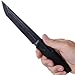 Grand Way Tanto Fixed Blade Knife - Stainless Steel Japanese Tanto Blade Knives - Black Tactical Military Survival Traditional Ninja Knife with Sheath 2786 U-BQ
