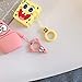 Airpods Case, 3D Cute Cartoon Airpods Cover Soft Silicone Rechargeable Headphone Cases,Shockproof Protective Premium Silicone Cover and Skin for Apple AirPods 1st/2nd Charging Case (Patrick Star)