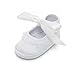 Delebao Baby Girl Infant White Satin Shoes Bootie Dance Ballerina Slippers (9-12 Months, Shoes)