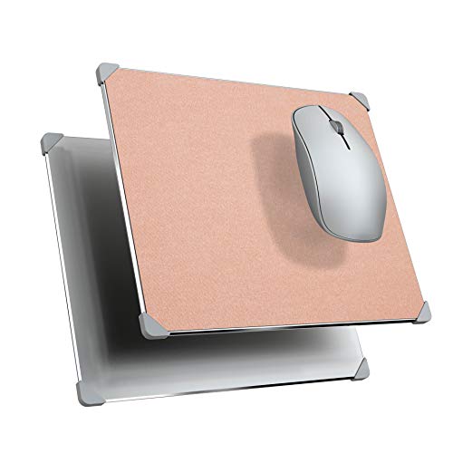 Hard Mouse Pad,Metal Aluminum & Leather Mouse Pads,Double Side NonSlip