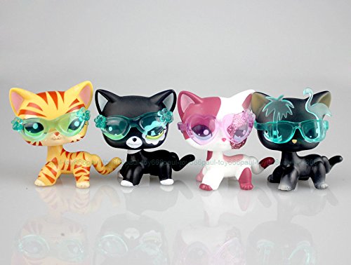 4pcs Littlest Pet Shop Short Hair Cat LPS #1451 Kuwait Ubuy