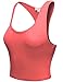 ZENNESSA Women's Basic Stretch Sleeveless Racerback Crop Short Tank Tops