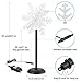 WSTECHCO LED Pathway Lights Outdoor Christmas Decorations 2 Piece Snowflake Flash Lights Walkway Lights,Waterproof 3D White Snow Landscape Lighting for Yard,Patio, Lawn,Garden Decor