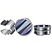 HJ Colorful Oil Drop Men Button Covers 10mm Round Substitute to Traditional Cufflinks (Colorful)