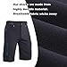 Ally Mens Mountain Bike Shorts 4D Padded Baggy Bicycle Cycling Biking Bike Shorts Lightweight Loose-fit (Black01+pad, X-Large) OrangeRed