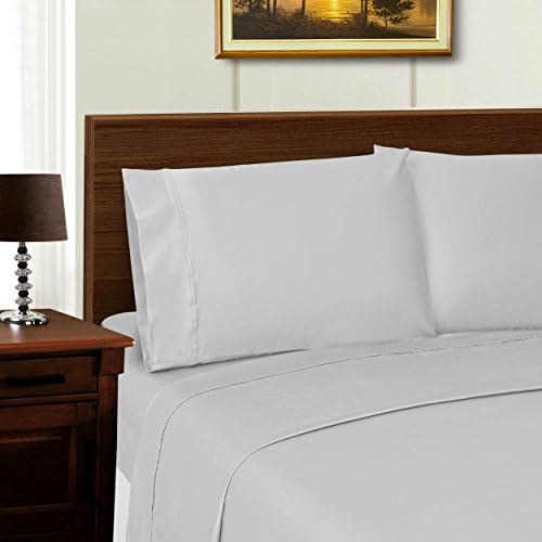 Blue Nile Mills Wrinkle-Resistant Tencel Sateen Sheet Set - King, Grey