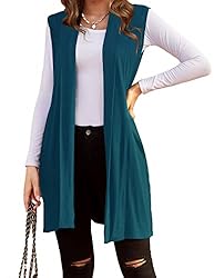 Beyove Sleeveless Cardigan Vest Women Plus Size