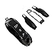 YaaGoo Key Case Shell Cover Fit for Porsche Boxster Cayman 911 Cayenne Macan,Black