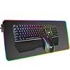 Havit Mechanical Keyboard and Mouse Combo RGB Gaming 104 Keys Blue Switches Wired USB Keyboards with Detachable Wrist…