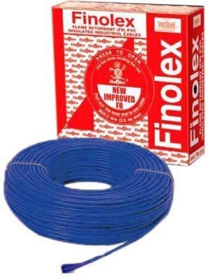 Finolex 1 Sq mm PVC Insulated Cable Wire 90 m Coil (Blue)