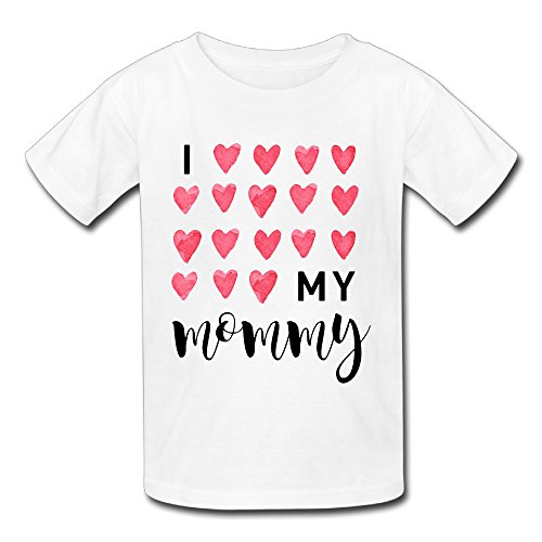 Baby Unisex I Love My Mommy Clothes Summer Short-Sleeve Cotton Tee Shirt