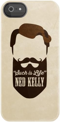 Uncommon LLC Ned's Beard Black Bezel Deflector Hard Case for iPhone 5/5S - Retail Packaging - Brown/Tan