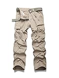 Men's Outdoor Woodland Military Cargo Pant #022 Light Khaki Tag 34 - US 32