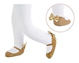Baby Emporio- Baby Girl-Sparkle Mary Jane Tights-Satin Bows-Gift Pouch-Anti-Slip