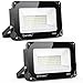 Onforu 2 Pack 60W LED Flood Light, 6000lm Super Bright LED Work Lights, IP66 Waterproof Outdoor Security Lights, 5000K Daylight White Floodlight for Yard, Garden, Playground, Basketball Court primary