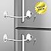 Loot Lock Fridge Lock, Stick On Lock for Refrigerator Door with 2 Keys with 3M VHB for Child Safety, Cabinet Lock, Dorm Fridge Lock, Compact Freezer Lock (2 Pack) (2 Pack White)