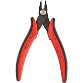 Hakko Micro Soft Wire Cutter, 1.5mm Stand-off, Flush Cut, 2.5mm Hardened Carbon Steel Construction, 21-Degree Angled Jaw, 8mm