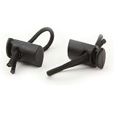 SPIbelt Race Bib Toggles, Attach to Race Bib for Marathons, 5k and 10k, Black (2 Pairs)