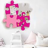 MCLEULLA Felt Bulletin Cork Board Tiles, 4 pcs Colorful Puzzle Wall Stickers view 5