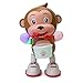 Multi Color Flashing Dancing Monkey with Sounds – Glowing Hands, Drum, – Electronic Action Toy with Sweet Melodies