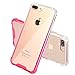 BAISRKE Clear Case for iPhone 7 Plus, Slim Shock Absorption Protective Case Soft TPU Bumper & Hard Plastic Back Cover Phone Cases for iPhone 7 Plus / 8 Plus 5.5 inch - Pink