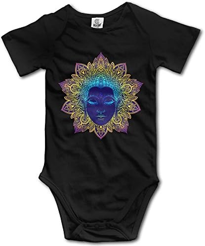 Holy Statue Of The Buddha Comfortable Original Super Soft Cotton Not Shrink Short Sleeve Newborn Baby Bodysuit Baby Creeper