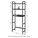 SONGMICS Over The Toilet Storage, 3-Tier Over Toilet Bathroom Organizer with Adjustable Shelf, 10.2 x 24.8 x 66.9 Inches, Space-Saving, Brown UBTS01BR