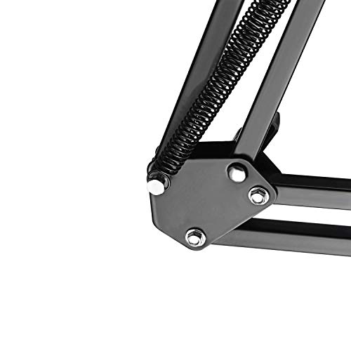 Webcam Clamp Mount Desktop Webcam Stand 28 inch Flexible Adjustable Suspension Boom Scissor Long Arm Swivel Holder for Webcam C922 C930 C920