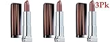 Maybelline New York Colorsensational Lipcolor, 375 Toffee Tango (Pack of 3)