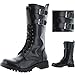 Volatile Tank Women's Buckle Combat Boots Faux Leather
