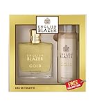 English Blazer Gold EDT 100ml + FREE Body Spray 150ml.