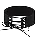 DETALLAN Fashion Women Lace Up Gothic Punk Choker Vintage Velvet Leather Necklace Jewelry