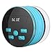 Shower Speaker Radio with Bluetooth, IPX7 Waterproof Portable Wireless Speaker with LED Mood Lights, Suction Cup, 5W Driver, Buit-in Mic, Hands-Free(Blue)