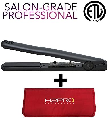 Wrapped-in-Real Onyx Stone Ceramic Flat Iron 1" w/ FREE THERMAL HEAT POUCH